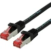 Image de ROLINE patchkabel Cat.6 S/FTP (PiMF), componentniveau, LSOH, zwart, 0,5 m