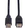 Image de ROLINE USB 2.0 Kabel, type A-A, M/F, zwart, 1,8 m