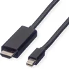 Image de VALUE Mini DisplayPort Cable, Mini DP-UHDTV, M/M, zwart, 3 m