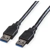 Image de ROLINE USB 3.2 Gen 1 kabel, type A-A, zwart, 3 m