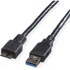 Image de ROLINE USB 3.2 Gen 1 kabel, type, A M - Micro B M, zwart, 2 m