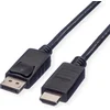 Image de ROLINE DisplayPort Kabel DP - HDMI, M/M, zwart, 1,5 m
