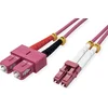 Image de VALUE F.O. kabel 50/125µm OM4, LC/SC, LSOH, violet, 2 m
