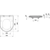 Image de LAUFEN PRO closetzitting, met deksel, slank, 485x390mm, met zacht sluitmechanisme, H8989667160001