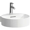 Image de Laufen VAL - Fontein 40x43 cm, met overloop, kraangat, wit H8112810001041