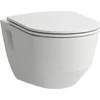 Image de Laufen Pro wandclosetpack diepspoel Rimless met softclose slimseat closetzitting wit