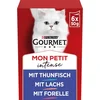 Image de GOURMET Mon Petit natvoer voor katten, visvariaties (6 x 50g)