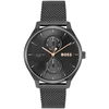 Image de BOSS HB1514105 TYLER Heren Horloge - Mineraalglas - Staal - Zwart - 43 mm breed - Quartz - Druksluiting - 5 ATM (douchen)