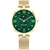 Image de Tommy Hilfiger TH1782711 ELLA Dames Horloge - Mineraalglas - Staal - Goudkleurig - 34 mm breed - Quartz - Druksluiting - 3 ATM (spatwater)