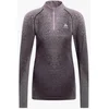 Image de Odlo - Thermoshirt - Blackcomb Eco Baselayer - Dames - Paars met rits - Maat L