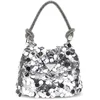 Image de GUESS Avondtas Schoudertas Holiday Shine Pochette Mini Silver Zilverkleurig