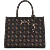 Image de GUESS handtas schoudertas Silia 2 Compartment Tote Bag Espresso Logo donkerbruin
