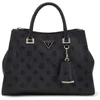 Image de GUESS handtas schoudertas Cresidia II Society Satchel Black Logo zwart