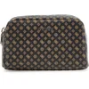 Image de GUESS Utensil zak Double Zip Mocha Logo Multi Zwart