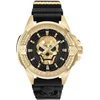 Image de Philipp Plein The $Kull PWAAA0221 Horloge - Siliconen - Zwart - Ø 44 mm