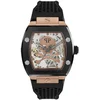 Image de Philipp Plein The $Keleton PWBAA0121 Horloge - Siliconen - Zwart - Ø 44 mm