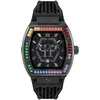 Image de Philipp Plein The Hexagon Phantom PWPUA0324 Horloge - Siliconen - Zwart - Ø 43 mm