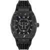Image de Philipp Plein The Hexagon Phantom PWPUA0624 Horloge - Siliconen - Zwart - Ø 43 mm