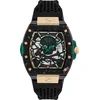 Image de Philipp Plein The $Keleton PWJFA0325 Horloge - Siliconen - Zwart - Ø 44 mm