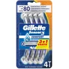 Image de Gillette Sensor3 - Wegwerp Scheermesjes - Comfort Grip - 4 scheermesjes