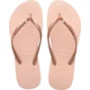 Image de Havaianas Slim Crystal Sw Ii Dames Slippers - Lichtroze - Maat 35/36