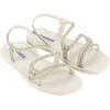 Image de Dames Slippers Beige Glitter Blauw - Merkloos