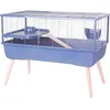 Image de ZOLUX Cage grillagée rongeur surélevée pour cochon dinde Néolife - 99 x 54 x 79 cm - Bleu en occasion ou reconditionné