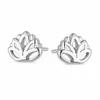 Image de Lotus oorknopjes - Dames Oorbellen - 925 Zilver - Zilverkleurig