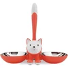 Image de Alessi Tigrito Kattenvoerbak - 32 x 16 cm - RVS - Kunststof - Roodoranje