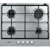 Image de Whirlpool TGML 650 IX kookplaat Roestvrijstaal Ingebouwd 58 cm Gaskookplaat 4 zone(s)