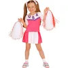 Image de Amerikaanse Cheerleader kostuum Kind - Maatkeuze: Maat 140