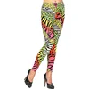 Image de Widmann - Leeuw & Tijger & Luipaard & Panter Kostuum - 80s Legging Jungle Disco - Geel, Groen - Large / XL - Carnavalskleding - Verkleedkleding
