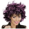 Image de Coupe ravage pruik zwart met paars