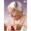 Image de Oma pruik grijze haren met knotje