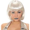 Image de Widmann - Pruik Space Bobba Kort - Blond, Zilver - Carnavalskleding - Verkleedkleding