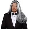 Image de "Lange tweekleurige vampier pruik voor volwassenen - Verkleedpruik - One size"