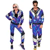 Image de Trainingspak disco blauw jaren 80