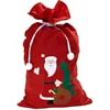 Image de Kerstman zak met opdruk rood