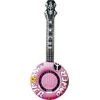 Image de Opblaasbare banjo Hippie Flower power roze