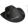 Image de Cowboyhoed zwart met strass band