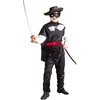 Image de Zorro Kostuum | Zorro Ruiter Kostuum Jongen | Maat 140 | Carnaval kostuum | Verkleedkleding