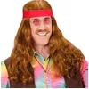Image de Pruik, Hippie Met Hoofdband En Snor