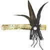 Image de Charleston hoofdband goud glitter