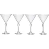 Image de  Bormioli Rocco Martini Glazen America 20's - 240 ml - Set van 4 Cocktailglazen / Martiniglazen - Vintage Jaren '20 Design - Kristalhelder Glaswerk - Duurzaam & Vaatwasserbestendig voor Martini's en Cocktails 