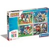 Image de Clementoni - Puzzel 4-in-1 - Sonic de Egel - Kinderpuzzel - Vanaf 3 jaar
