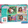 Image de Clementoni - Puzzel - 4 in 1 Gabby's Dollhouse - Puzzels van 12, 16, 20 en 24 stukjes - Vanaf 3 jaar