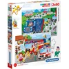 Image de Clementoni - Rescue Heroes - Kinderpuzzel - 27 x 19 cm - 2 Puzzels - 120 Stukjes - Vanaf 5 jaar