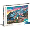 Image de Clementoni - Puzzel - 500 Stukjes - Greece View - Puzzel Voor Volwassenen