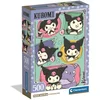 Image de Clementoni Kuromi Puzzel 500 Stukjes - Sanrio Kinderpuzzel - Compact Box - Kawaii Legpuzzel voor Meisjes vanaf 10 Jaar