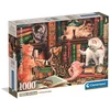 Image de Clementoni Legpuzzel Curious Whiskers - Puzzel 1000 Stukjes Katten - High Quality Collection - Compact Box - Puzzels en Legpuzzels voor Volwassenen